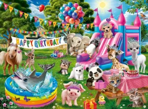 Ravensburger Tiara Birthday Party - 100 Piece XXL Jigsaw Puzzle for Kids | Celebrate with Magical Fun | Promotes Problem Solving Skills | Durable and Eco-Friendly