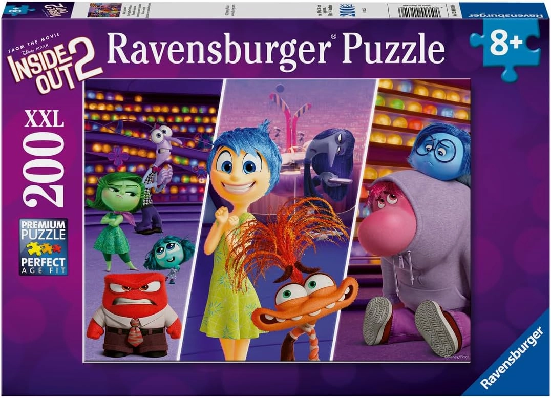 Ravensburger Disney Inside Out 2-200 Piece XXL Jigsaw Puzzle | Unique and Durable Pieces | Family-Friendly Fun | Amazon Exclusive