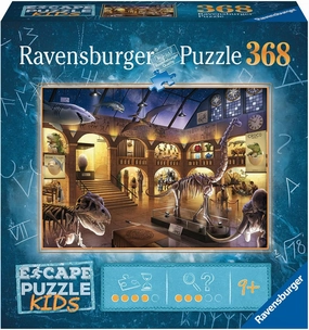 Ravensburger Museum Mysteries Escape Puzzle - 368 Piece Jigsaw for Kids | Exciting Storyline | Mathematical Riddles | Quality Materials | Climate Pledge Friendly