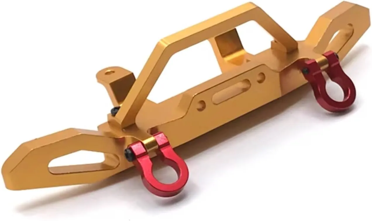 RC Car DIY Parts for MN for MN98 D90 D91 D96 99S 1/12 Metal Front Bumper Tow Hook Remote Control Crawler Car Upgrade Parts Accessories(Yellow)