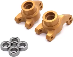 RC Car DIY Parts for WLtoys LC for Racing 144010 144001 144002 124017 124016 124018 124019 1/14 Metal Upgrade Bearing Rear Cup RC Car Parts(Yellow)