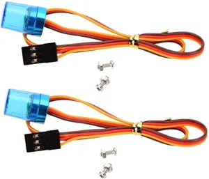 RC Car Police Flash Light, 360° Rotation 5 Modes Ultra Bright LED Strobe Lights Compatible with 1/8 1/10 RC Mode Truck Car Accessory(2Pack Blue)