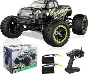 RC Cars - 1:16 Scale Remote Control Car,4WD Top Speed 45 Km/h Electric Toy Off Road 2.4GHz RC Car Vehicle Truck Crawler with Two Rechargeable Batteries for Boys Kids and Adults