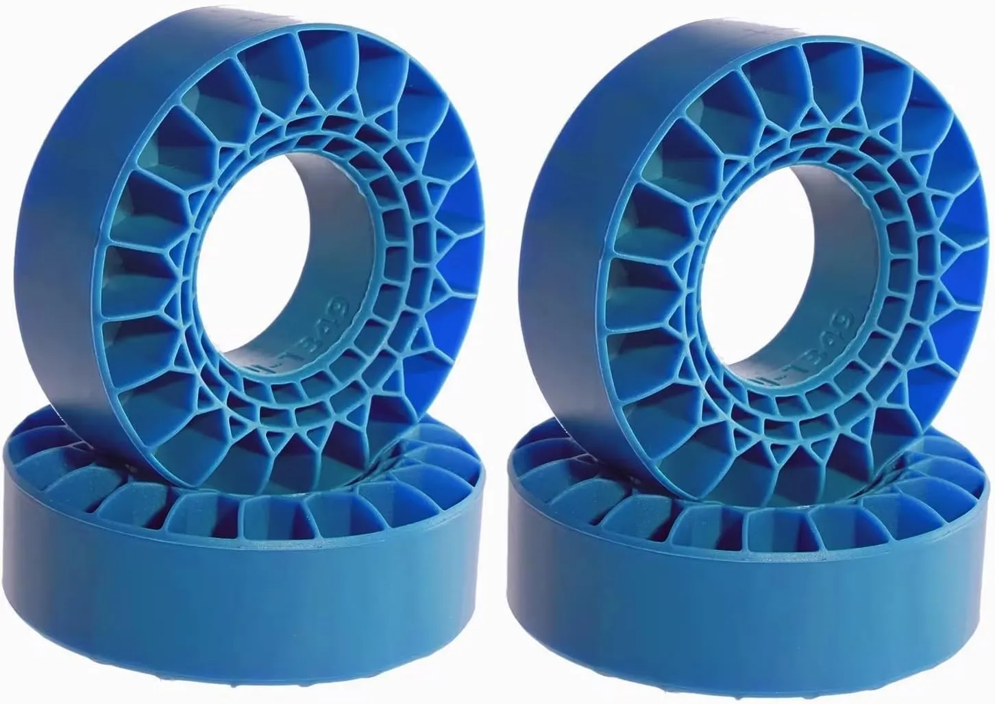 Rc Wheel Rim Tire for Axial for SCX24 for FMS for FCX24 for AX24 for 1/18 1/24 RC Crawler Car 1.0 Crawler Tires 68 * 26mm Upgrade Wheel(Blue,B)