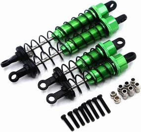 RC Car DIY Parts for WLtoys 12427 12428-A B 12429 12423 FY01 FY02 FY03 1/12 Metal for Spring Hydraulic Front Rear Shocks RC Car Upgrade Parts(Green)