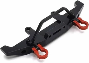 RC Car DIY Parts for WPL C14 C24 1/16 Metal Front Bumper Rc Model Crawler Car Truck for Buggy Accessories Upgrade Parts(Black)