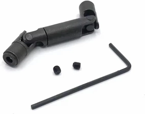 RC Car DIY Parts for WPL for HengLong D12 C14 C24 C34 B14 B24 B16 B36 1/10 1/16 Upgrade Metal Driving Shaft RC Car Parts Accessories(Black)