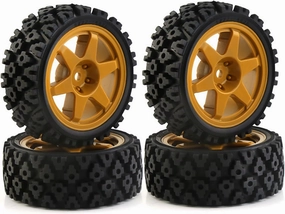 RC Car Parts for Tamiya for XV01 XV02 TA06 for TT01 TT02 PTG2 144001 A959 for HPI 1/10 RC Racing Car Wheels Rally Tyre On Road Tires 12mm Hex RC Car Parts