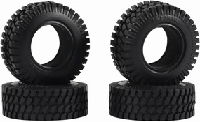 Rc Car Wheel Rim Tire Compatible with Axial for Yeti Jr D90 TF2 for Tamiya CC01 LC70 for MST for JIMNY RC Crawler Car 4PCS 75MM 1.55Inch Rubber Wheel Tires Tyre