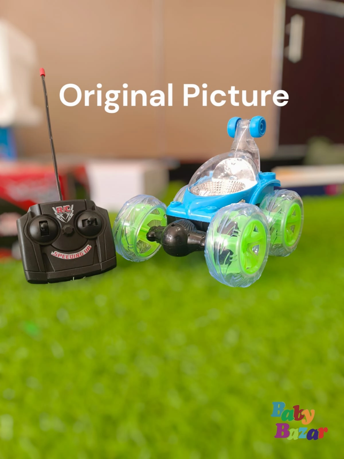 RC Stunt Car with Lights Music & Powerful Racing Action Rechargeable Remote Control Toy