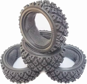Rc Wheel Rim Tire for Tamiya for TT01 02 for XV01 for LC for Racing for PTG-2 for HSP for HPI 4Pcs 70Mm 1/10 RC Off-Road for Buggy Tires Wheel Tires Front(A)