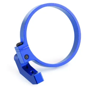 RCHUBAM Angled Lightweight Clamp-On Fan Mount 1PCS Aluminum RC Fan Adapter for Brushless RC Motor 540 Compatible with Sakura D4 1/10 RC Trucks Buggies RC Drift Racing Car Upgrades (Blue)