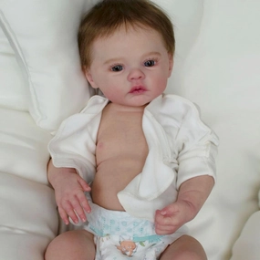 Realistic Reborn Baby Dolls - 19 Inch Silicone Full Body Real Life Baby Girl, Lifelike Newborn Baby Doll with Feeding Kit, Birthday Gift for Kids Age 3 
