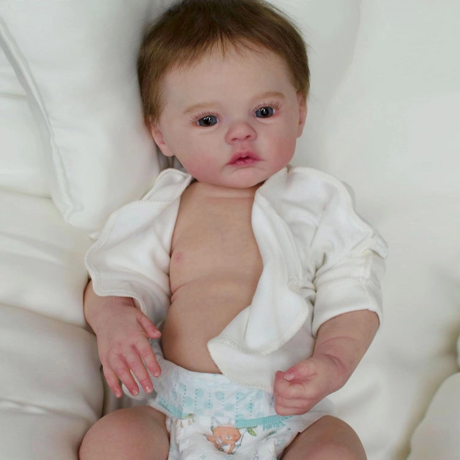 Realistic Reborn Baby Dolls - 19 Inch Silicone Full Body Real Life Baby Girl, Lifelike Newborn Baby Doll with Feeding Kit, Birthday Gift for Kids Age 3 