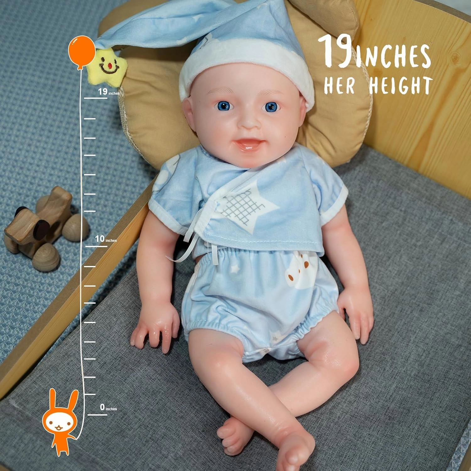 Realistic Silicone Reborn Baby Dolls - 18 Inch Full Silicone Baby Doll Girl, Christmas and Birthday Gifts for Girls 3 