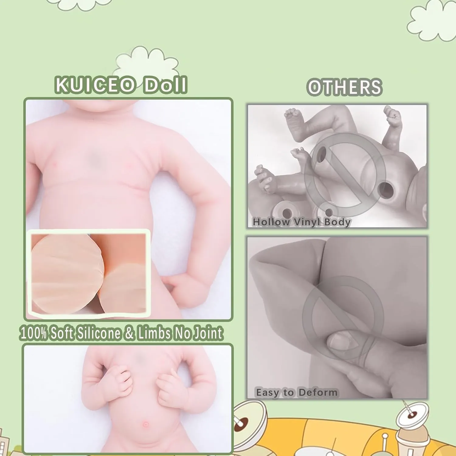 Reborn Baby Dolls That Lifelike -18.5 inch Full Body Silicone Sleeping Baby Girl Handmade Face Realistic Body Details for Children Gift