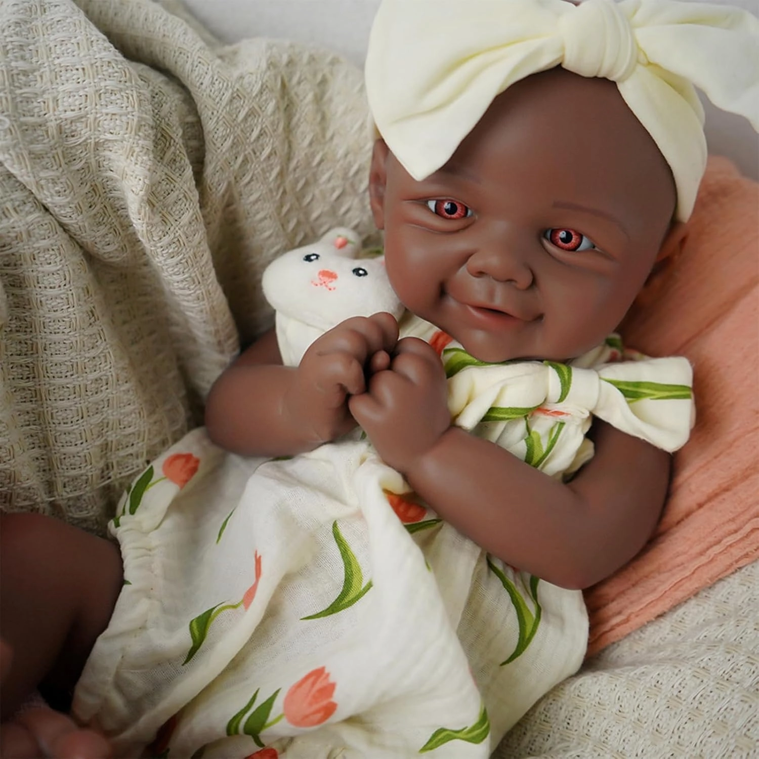 Reborn Baby Dolls That Lifelike -16.5 inch Full Body Silicone Sleeping Baby Girl Handmade Face Realistic Body Details for Children Gift