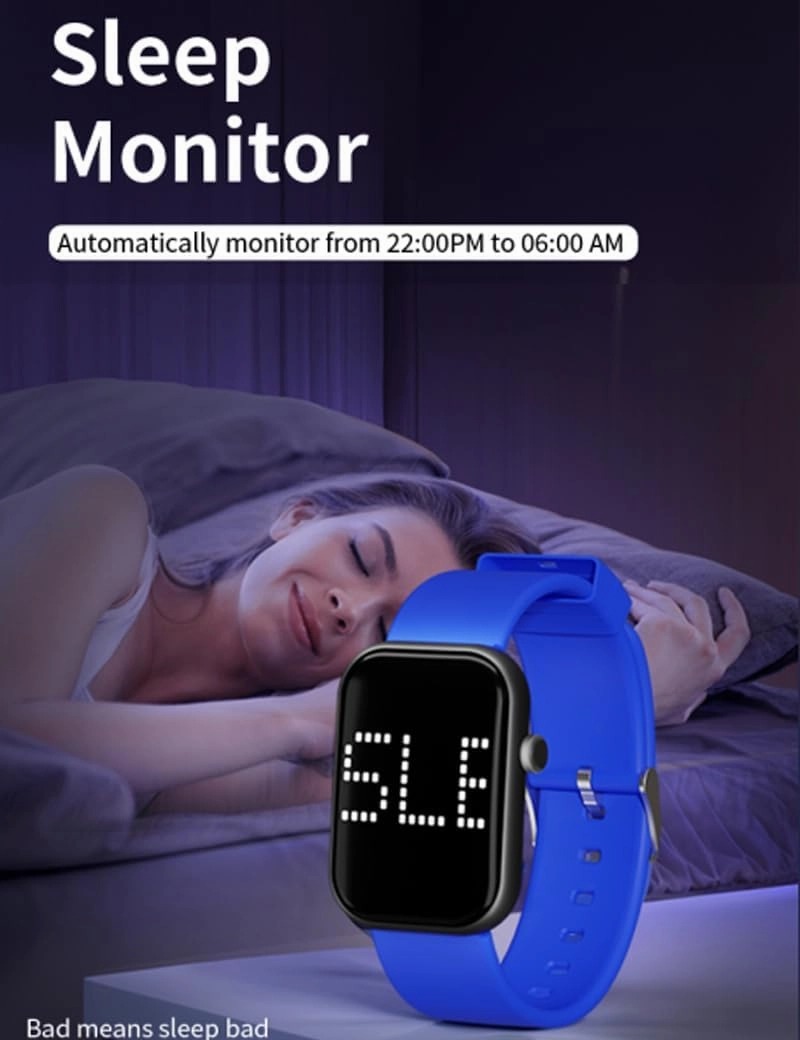 Rechargeable Vibrating Alarm Watch Silent Pill Reminder Wristband Fitness Tracker Watch - with 8 Personalised Message Reminder