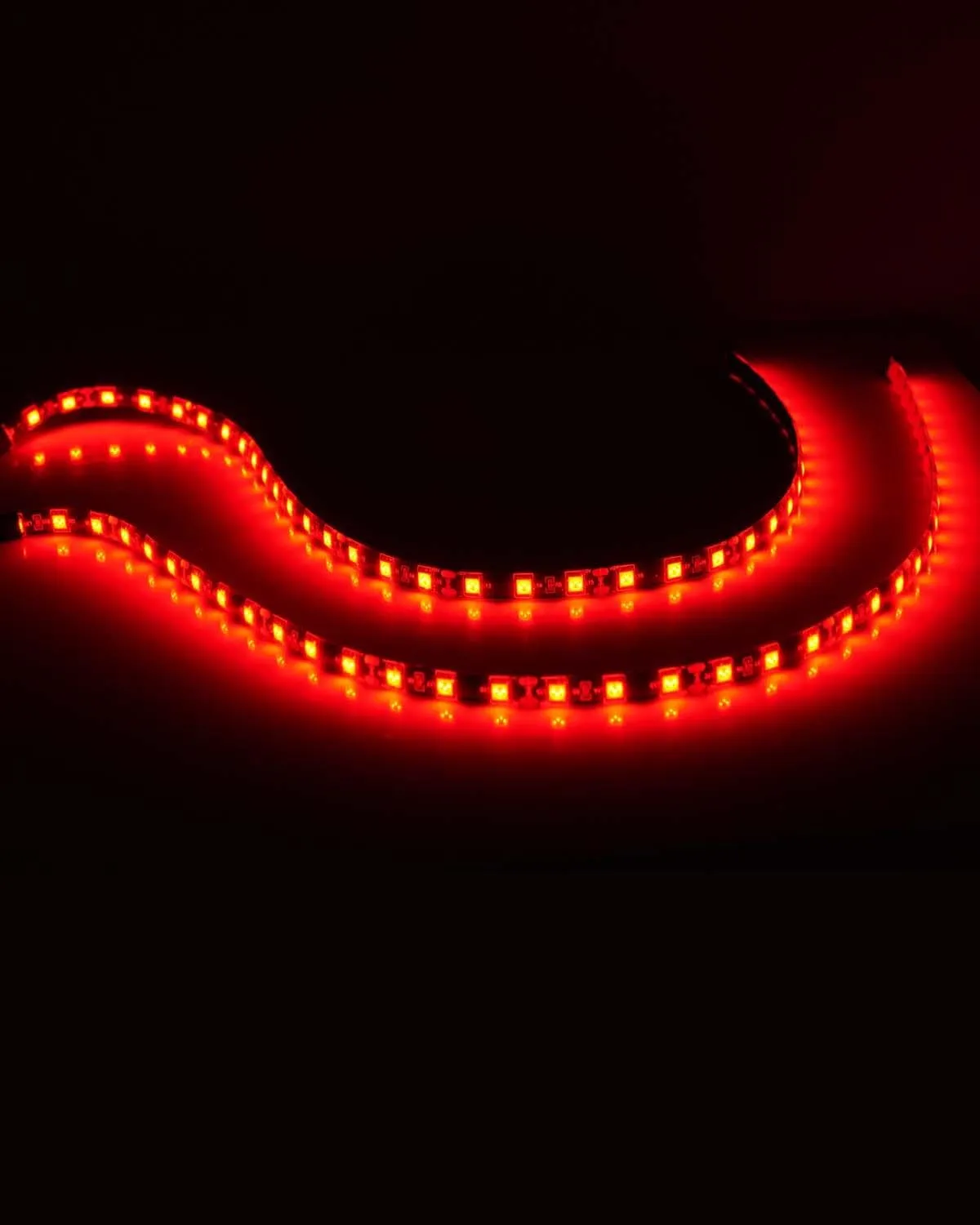 Red Led Strip Lights 24" Connectable 12V Led Light Strip for Cars Golf Cart Boat Marine Motorcycle Interior & Exterior Waterproof Car Light Strip, 4Pack