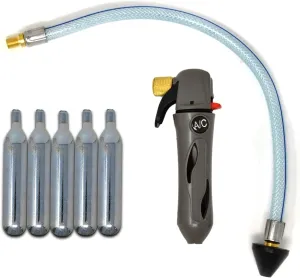 RedRock Gallo Drain Gun- with 5 Unthreaded CO2 Cartridges for A/C Condensate Line - Air Conditioner Cleaner Blaster Opener Kit with Five Cartridge Clears HVAC Clogs