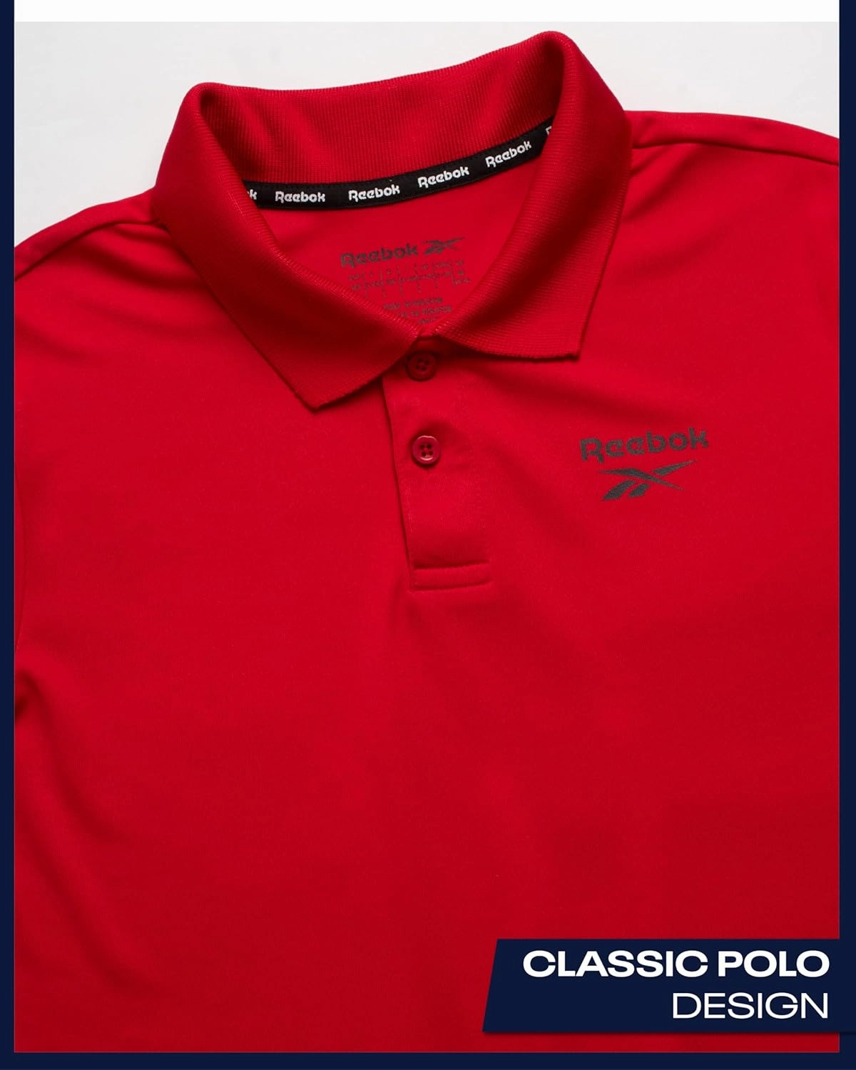 Reebok Boys Polo Shirt - Performance Golf Polo with Moisture Wicking Fabric, Short Sleeve Boys Golf Shirts (Sizes: 8-20)