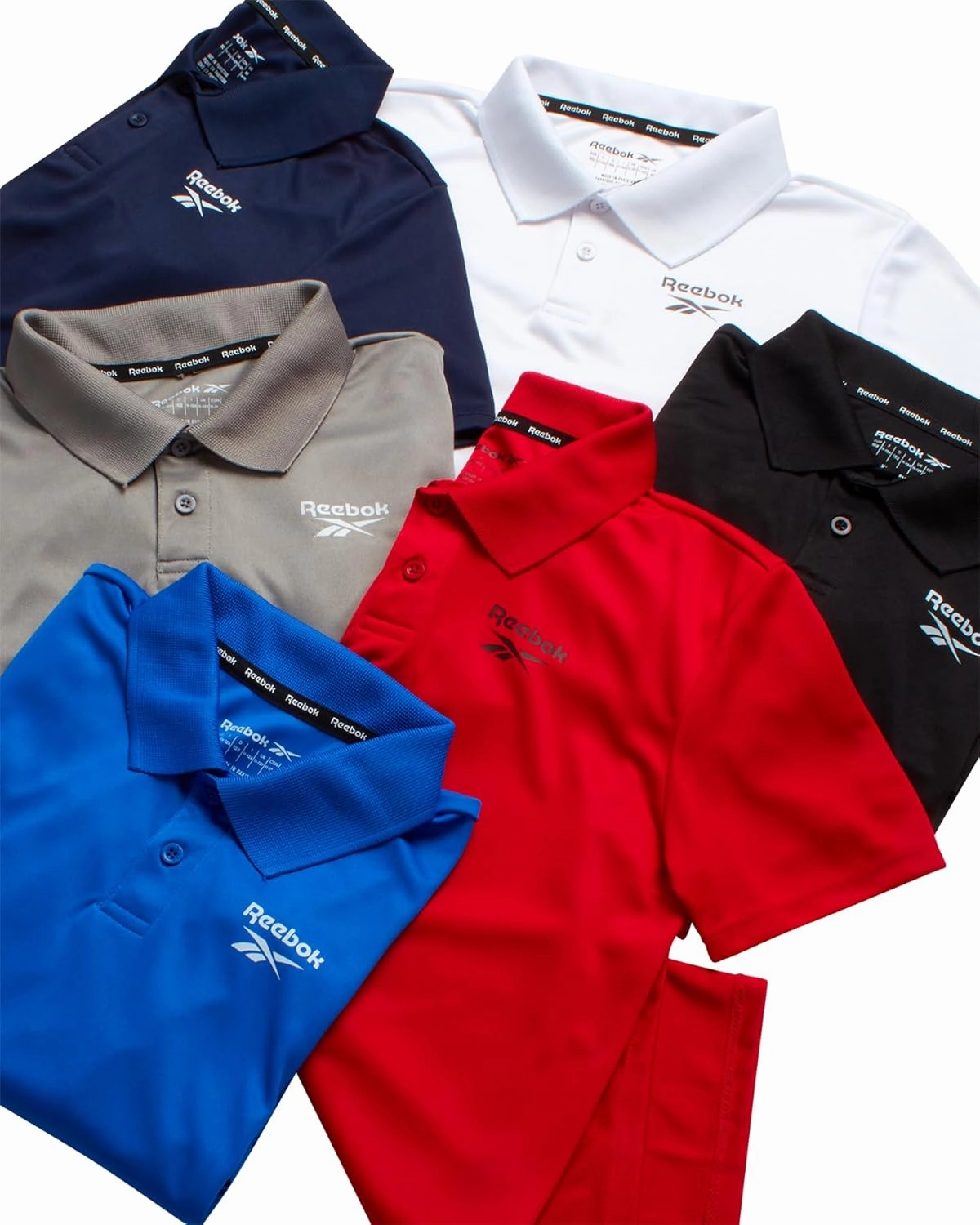 Reebok Boys Polo Shirt - Performance Golf Polo with Moisture Wicking Fabric, Short Sleeve Boys Golf Shirts (Sizes: 8-20)