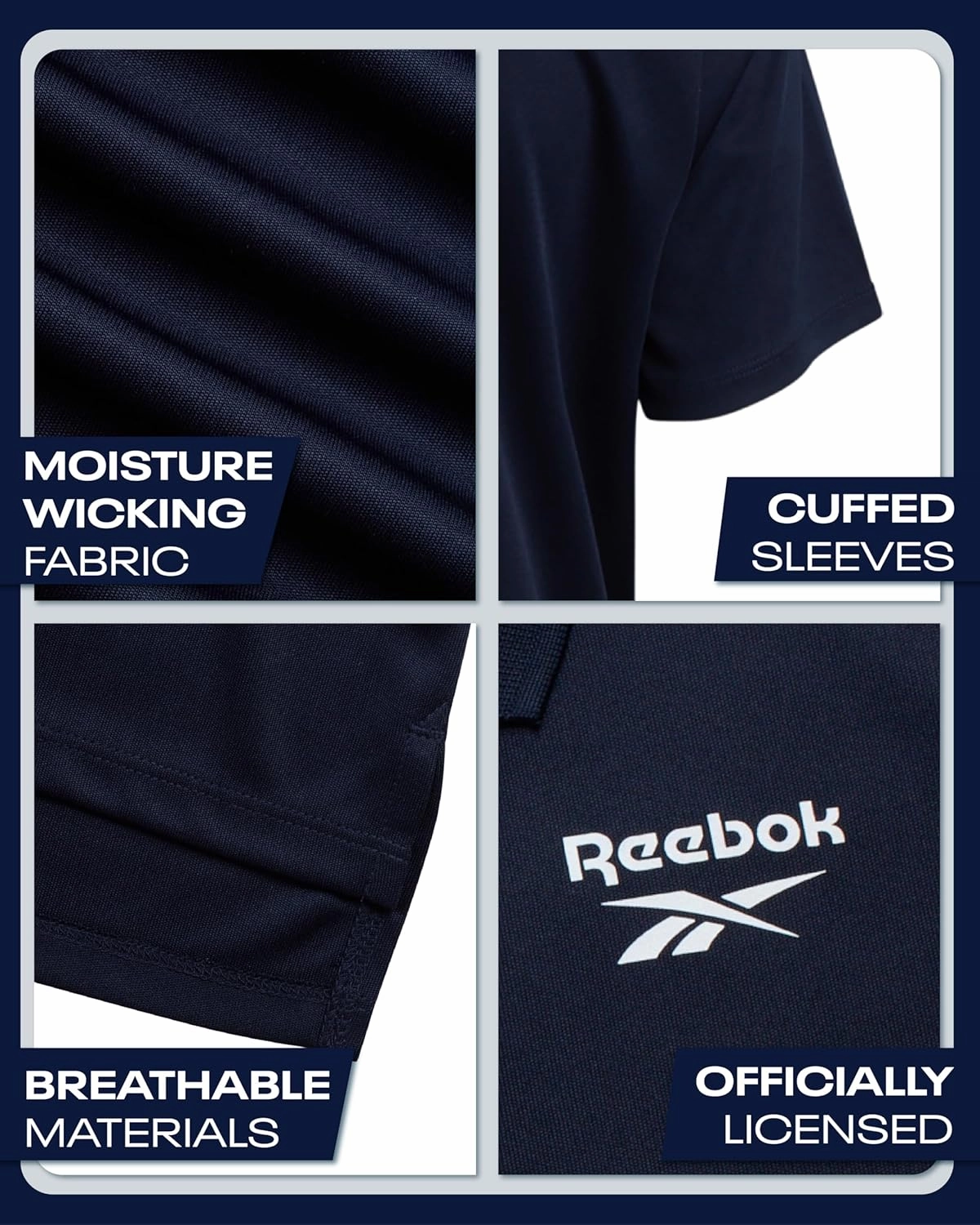 Reebok Boys Polo Shirt - Performance Golf Polo with Moisture Wicking Fabric, Short Sleeve Boys Golf Shirts (Sizes: 8-20)