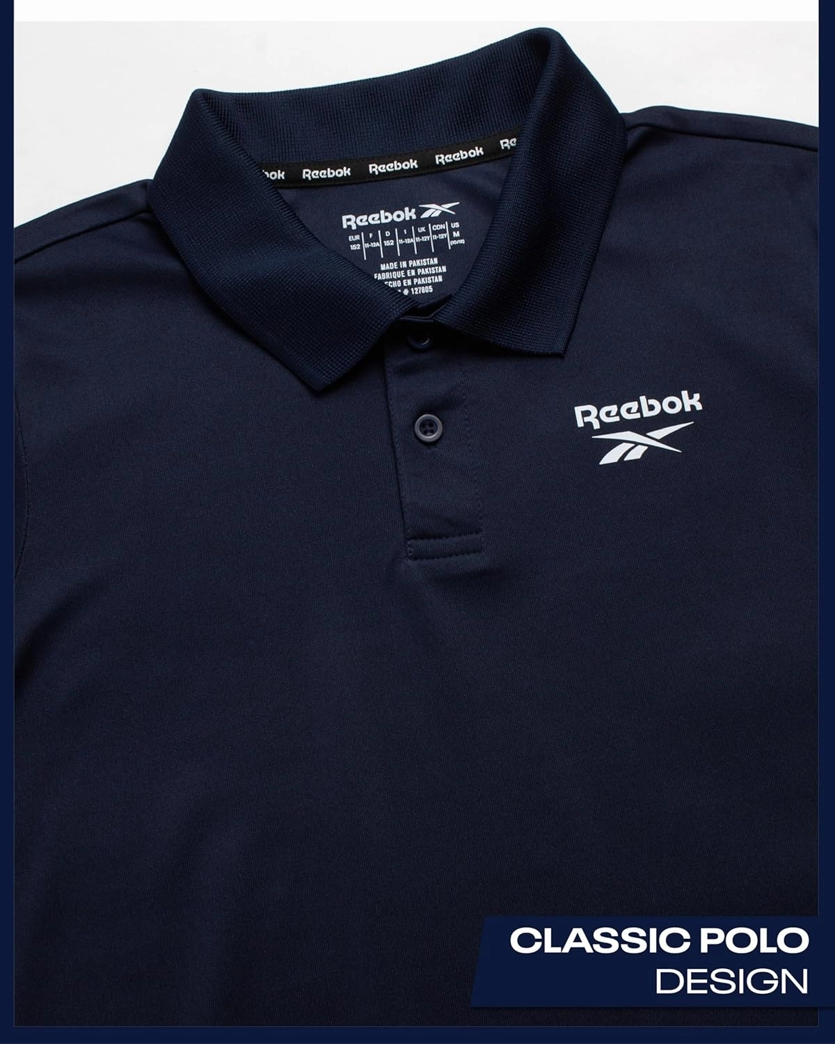 Reebok Boys Polo Shirt - Performance Golf Polo with Moisture Wicking Fabric, Short Sleeve Boys Golf Shirts (Sizes: 8-20)