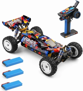 Remote Control Car, 1/12 Proportion Brushless Electric Racing Car 75KM/H Racing Alloy RC Truck Off-Road All-Terrain RC Vehicles Suitable for Adult Gift Toys RTR (Three Batteries)