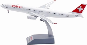 Replica Aircraft Models 31CM Finished Alloy Airplane Replica 1/200 for Swiss International Air Lines A330-300 HB-JHGsdcazfv Aircraft Miniature Airplane Model