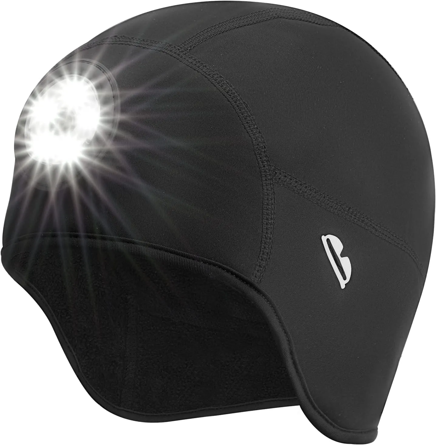 ROCKBROS Skull Cap Helmet Liner Winter Thermal Cycling Caps for Men Women Running Beanies Hat with Glasses Holes