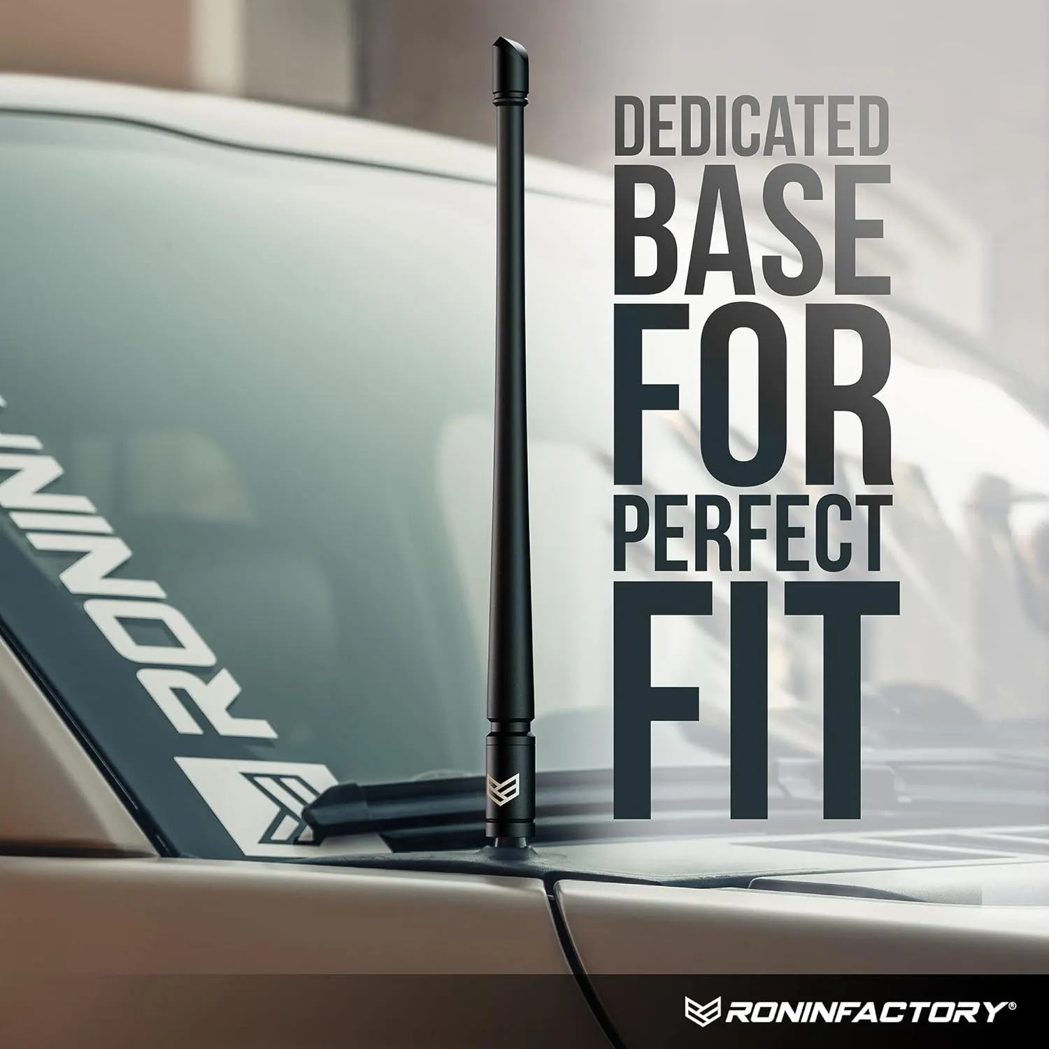 RONIN FACTORY Truck Antenna for Chevy Silverado & GMC Sierra Accessories 2014  Anti Theft - Carwash Safe Short Replacement Antenna (12 Inch Flexible)