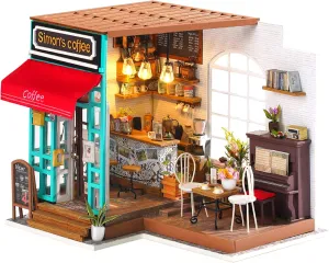 Rowood Miniature Dollhouse Kit, 1:24 Scale DIY Miniature House Kit for Adults, Mini House Crafts for Adults,Birthday for Teens Age14  - Simon's Coffee