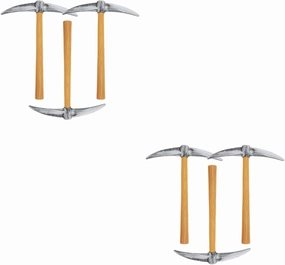SAFIGLE 6 Pcs Inflatable Axe Toys：Foam Props for Dwarf Cosplay, Costume Party Accessories - Axe Inflate Wood and Silver Color Fake Prop for Stage Performance 19.29 Inch
