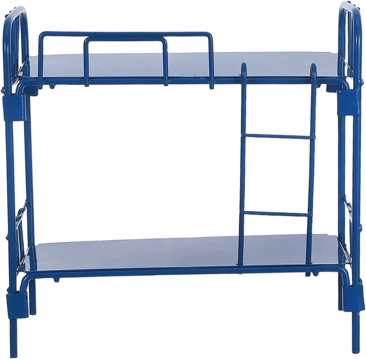 Scale Double Bed with Ladder for Bedroom Dollhouse Furniture Stylish Compact Playhouse Accessory Blue