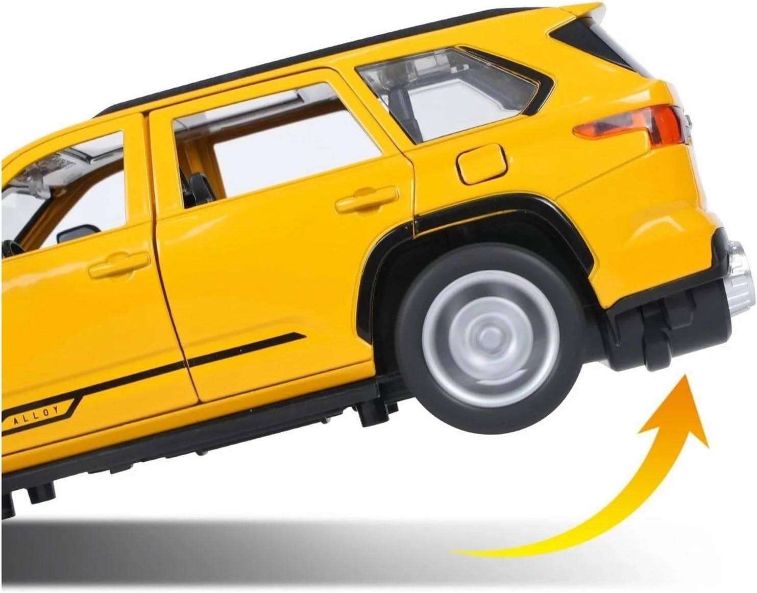 Scale car Model 1:24 for Sequoia SUV Spray Alloy Car Model Die-cast Metal Vehicle Model Highly Restored Real Car Ornaments Suitable for Display(White)