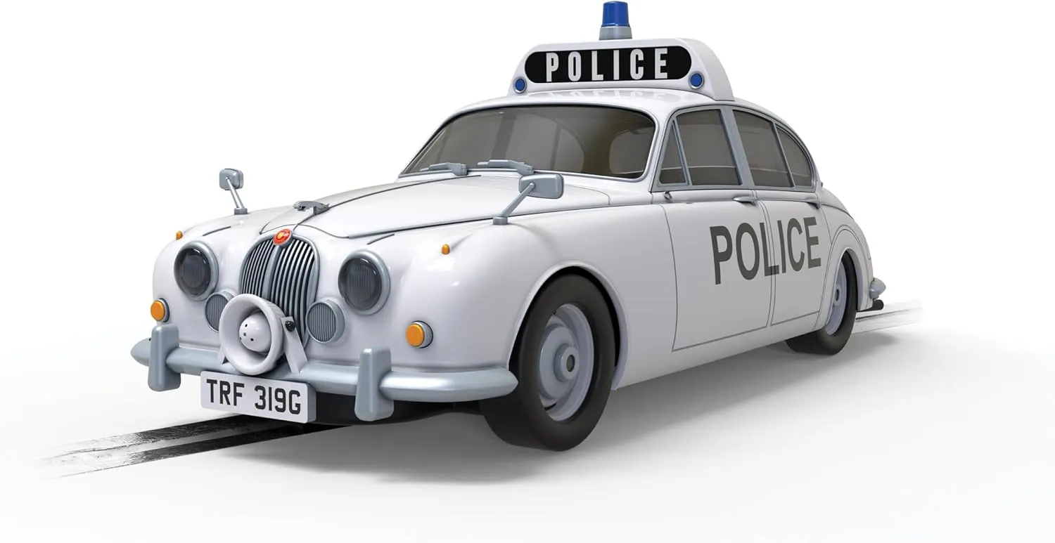Scalextric Jaguar MK 2 Police Car 1:32 Slot Race Car C4420
