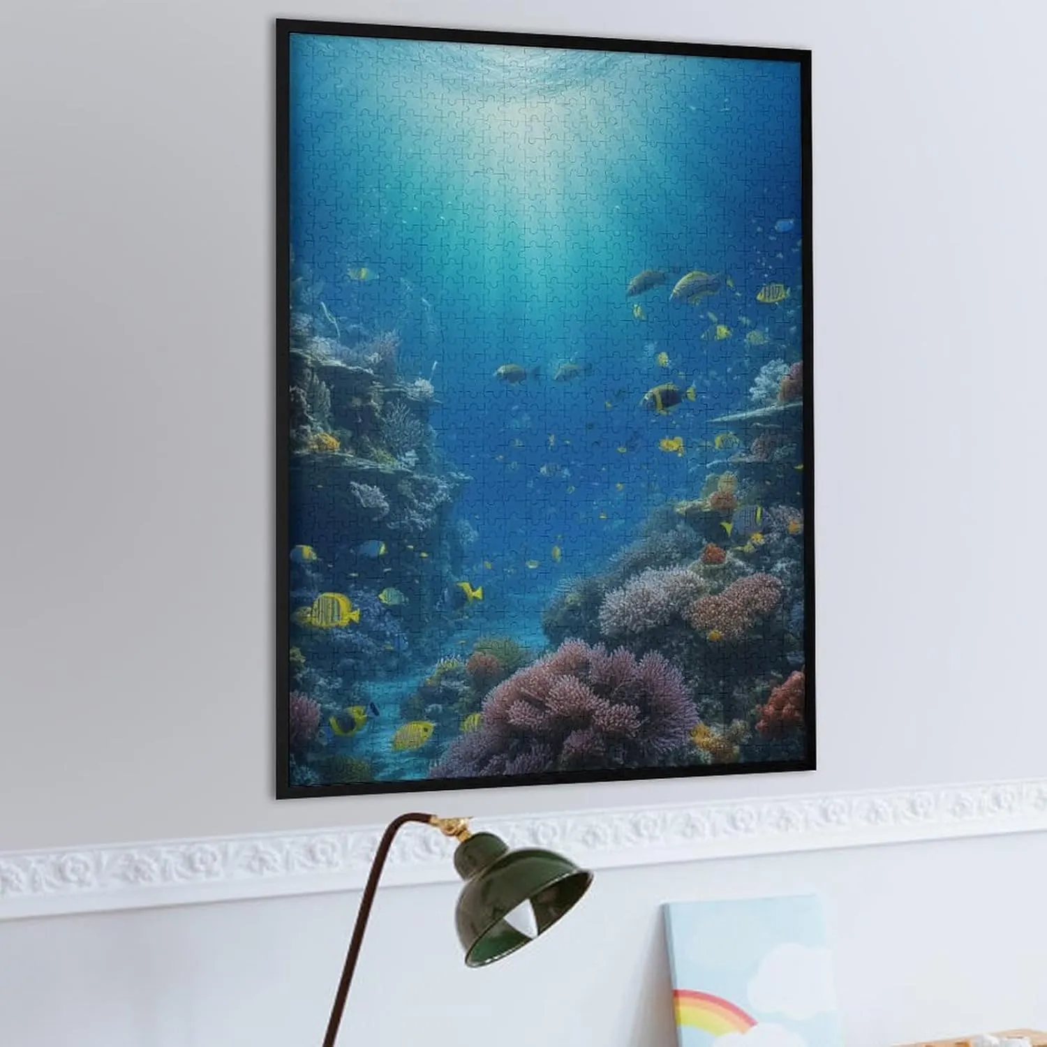 Sea Fish Diving Fantasy 500 Piece Puzzle for Adults Puzzle Puzzles 500 Pieces and Up Jigsaw Puzzles for Kids Puzzle Challenging Family Activity Fun Game Gift Idea for Mom Dad Friend 20.5x15 Inch