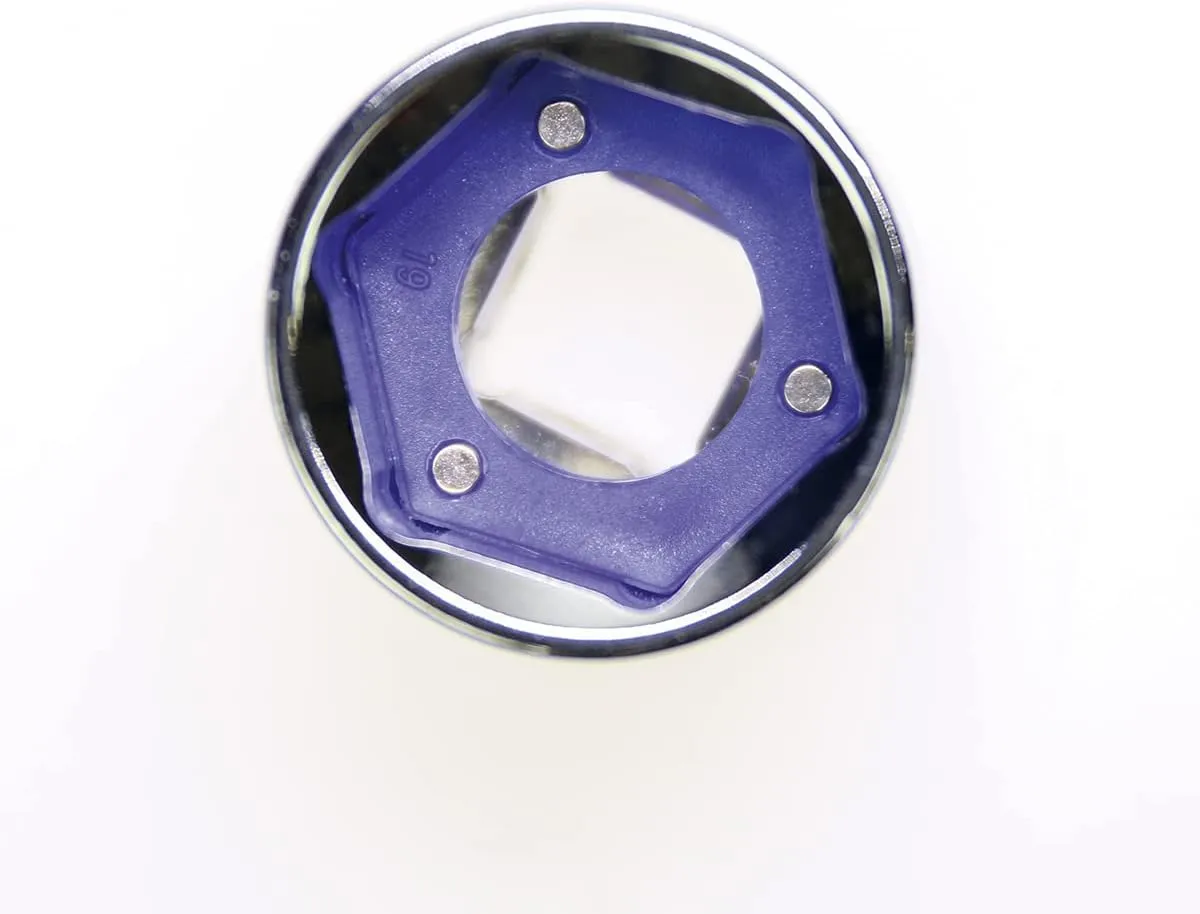 Sealey AK27095 Magnetic Metric Socket Insert Set, 270mm x 60mm x 5mm, Blue, 10 Pieces