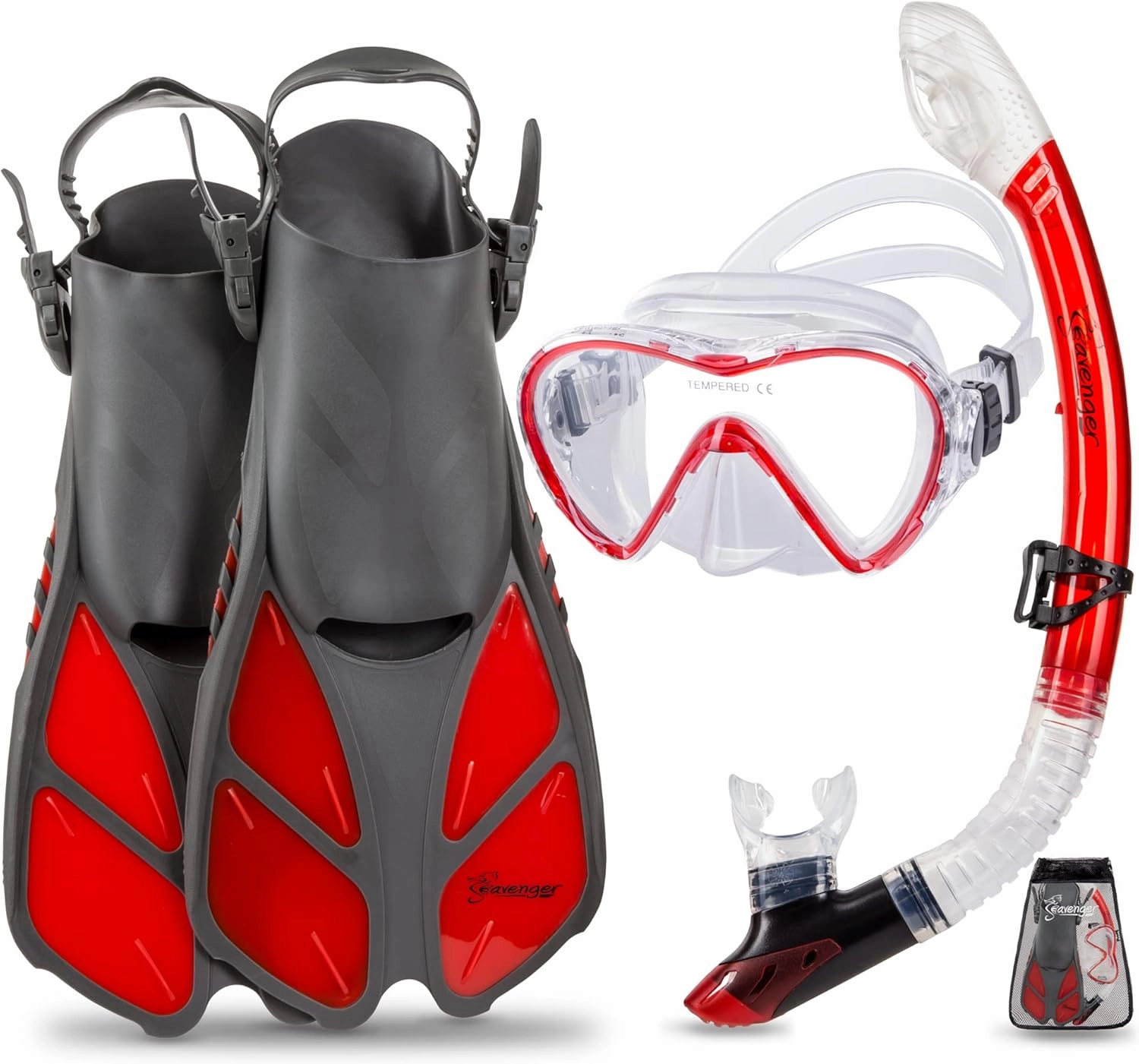 Seavenger Aviator Snorkeling Set with Gear Bag