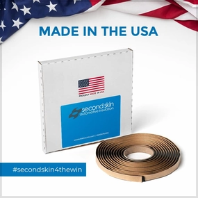 Second Skin Butyl Sealant Tape – Butyl Rubber Sealant, Multi-Purpose Butyl Rope, and Putty Tape for Automotive (Car, RV, Marine) – 1/4” x 1/2" x 20’ – Made in The USA (3)