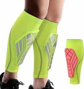 Seektop Soccer Shin Guards Pads for Kids Youth Adult, Shin Guard Sleeves for Boys Girls, Calf Compression Sleeve with Shock-Absorbing Pads, High Impact Resistant Breathable Comfortable, Lightweight