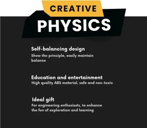 Self Balancing LL Triangle - Multifunctional STEM Toy for Science Education & Creative Learning | Fun Physics Experiment Kit for Adults (Basic)