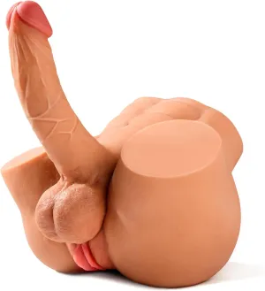 Shemale Sex Doll with 7.2in Realistic Huge Dildo, Unisex Trans Sex Dolls Flexible Cock Gay Sex Toys for Women Elasticity Tight Vagina Anus Masturbator Male Sex Doll Adult Sex Toy for Men Female 8LB