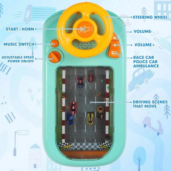 Simulated Driving Racing Car Game