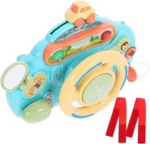Simulation Driving Steering Wheel for Educational Music Controller Lightweight Portable Design for Indoor Outdoor Fun Safe Easy to Clean for Learning Playtime