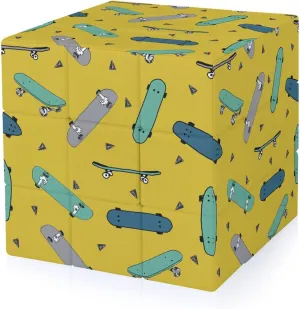 Skateboard Adults 3x3x3 Color-Matching Smooth Fully Printed Cube Gift
