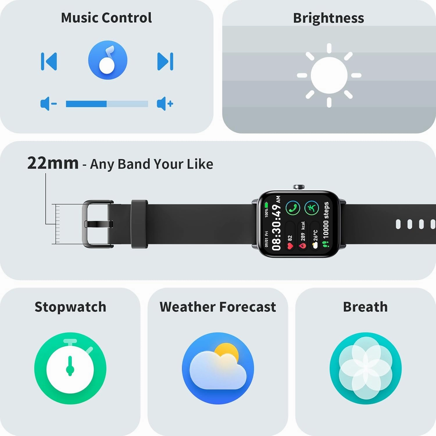 Smart Watches for Men, 1.8" Screen Activity Tracker, Heart Rate/Sleep/SpO2 Monitor, Make/Answer Calls, IP68 Waterproof Smartwatch for iPhone/Samsung/Android, 101  Sport Modes Fitness Reloj Inteligente