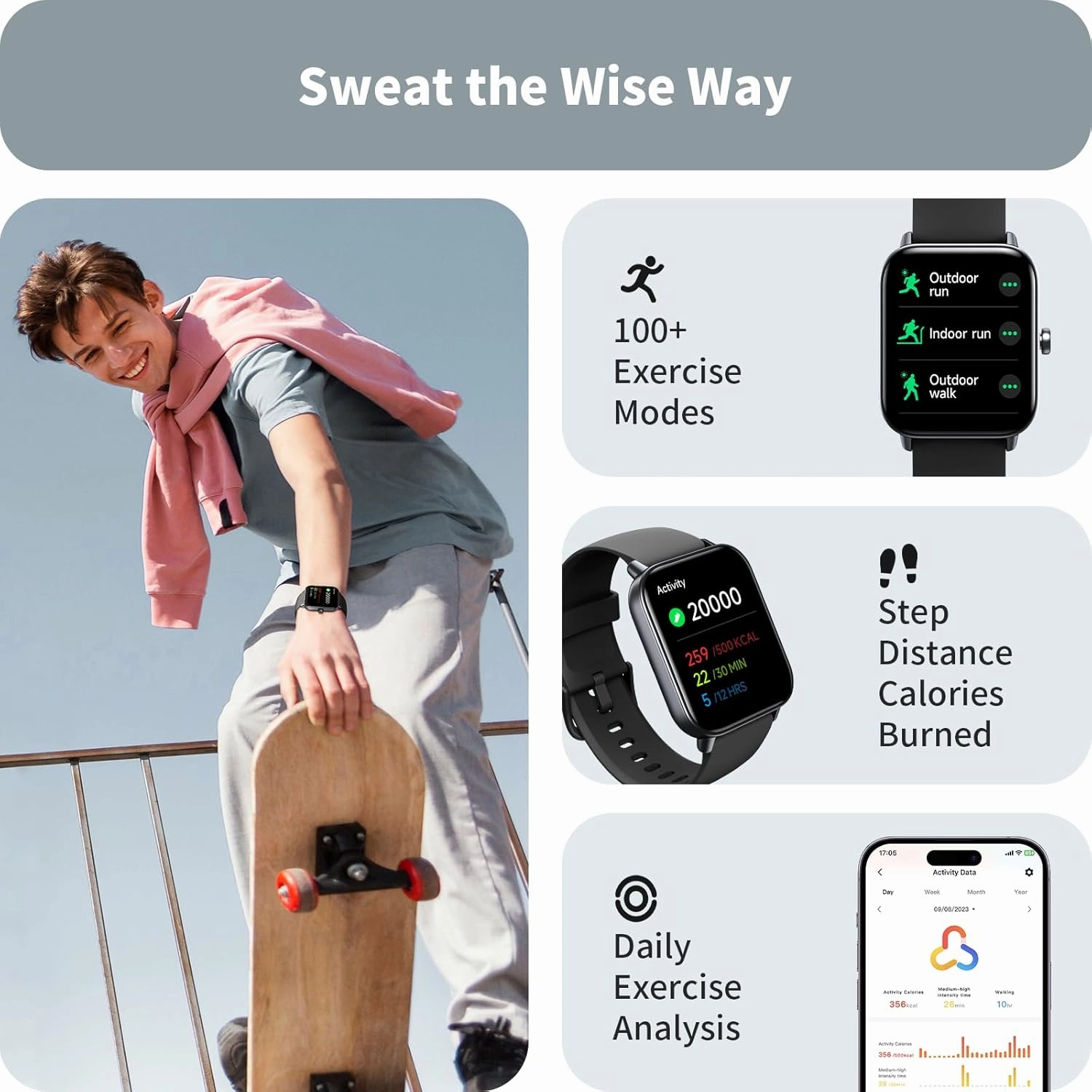Smart Watches for Men, 1.8" Screen Activity Tracker, Heart Rate/Sleep/SpO2 Monitor, Make/Answer Calls, IP68 Waterproof Smartwatch for iPhone/Samsung/Android, 101  Sport Modes Fitness Reloj Inteligente