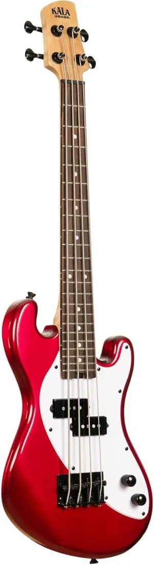 Solid Body 4-String Candy Apple Red Fretted U-BASS